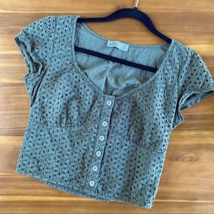 Hollister Eyelet Blouse